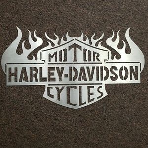Harley Davidson Stainless Steel Sign